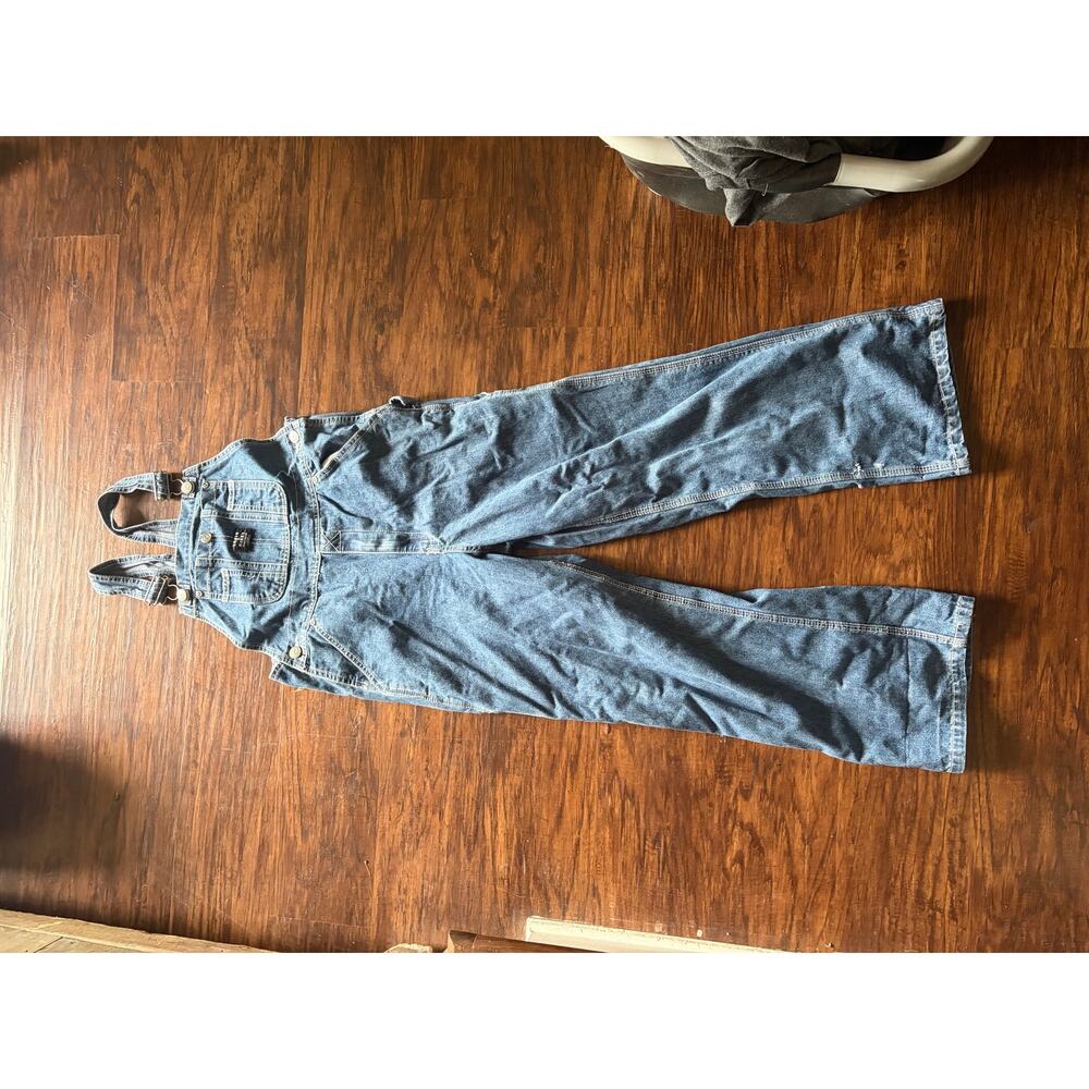 Kids 12 unisex denim overalls